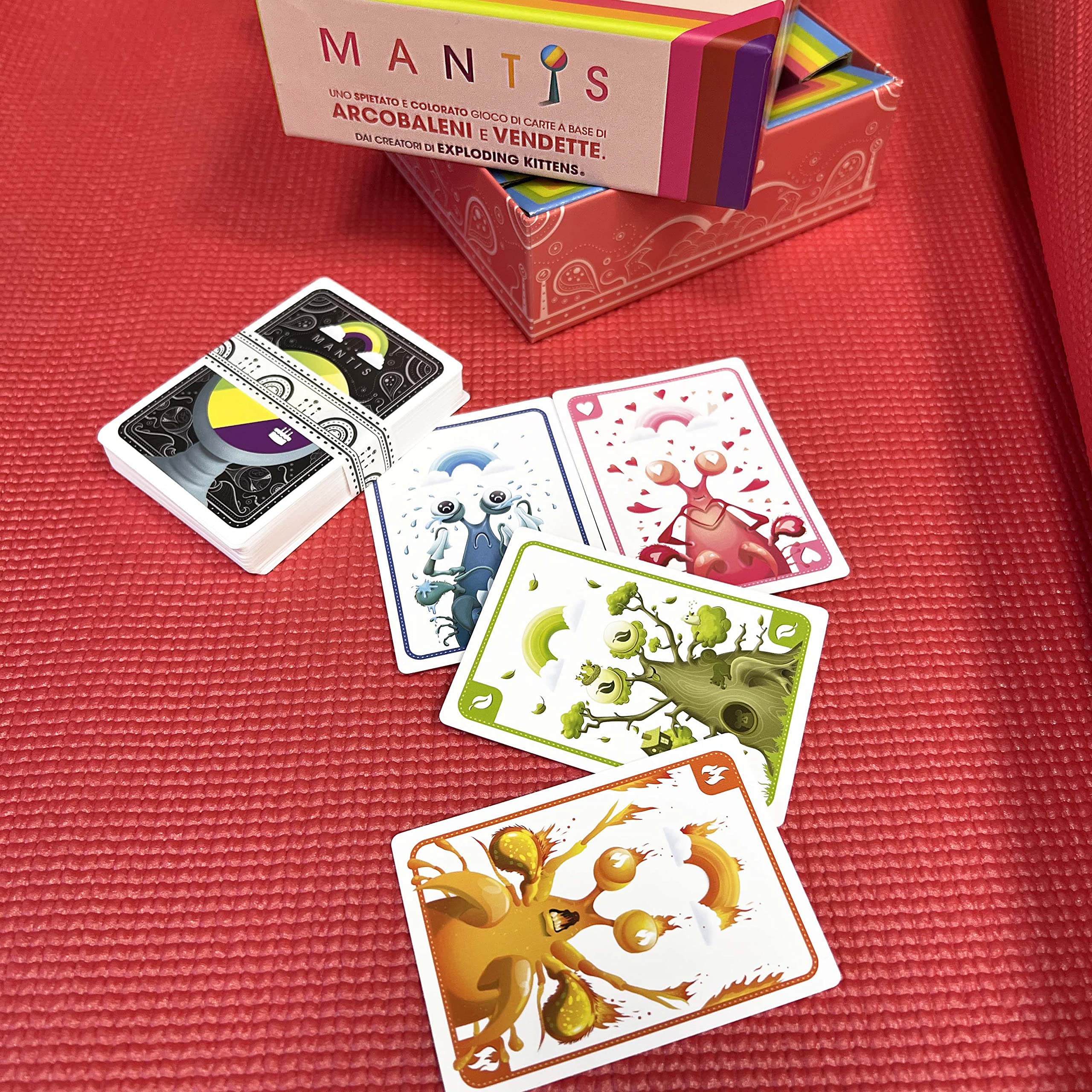 Asmodee Mantis Classico gioco carte party 2-6 arcobaleno