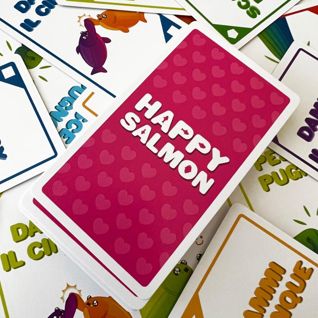 Asmodee Happy Salmon Gioco Base Gioco di Carte 3-8 giocatori