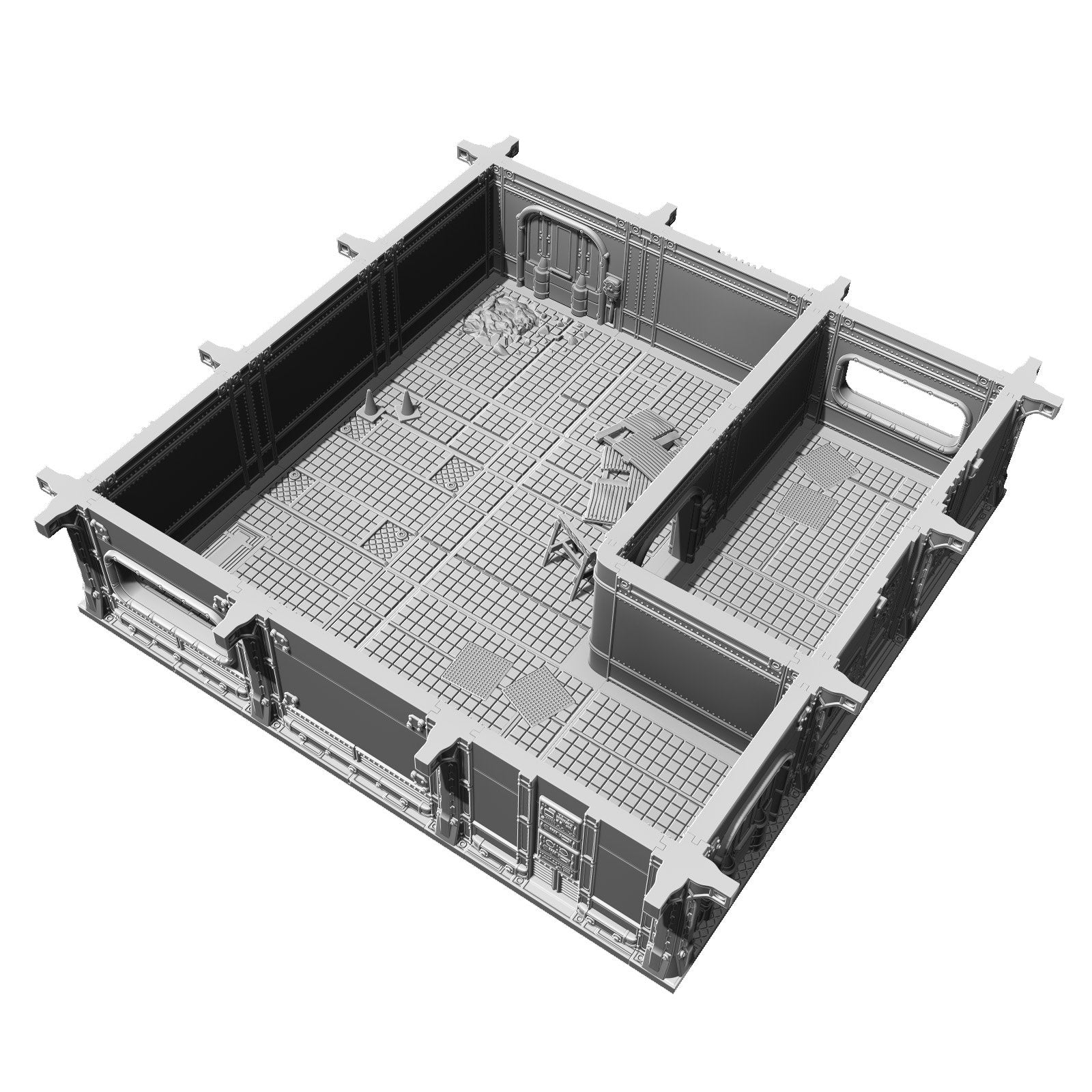 Modiphius Fallout: Wasteland Warfare File STL Vault Flooring Pack digitale