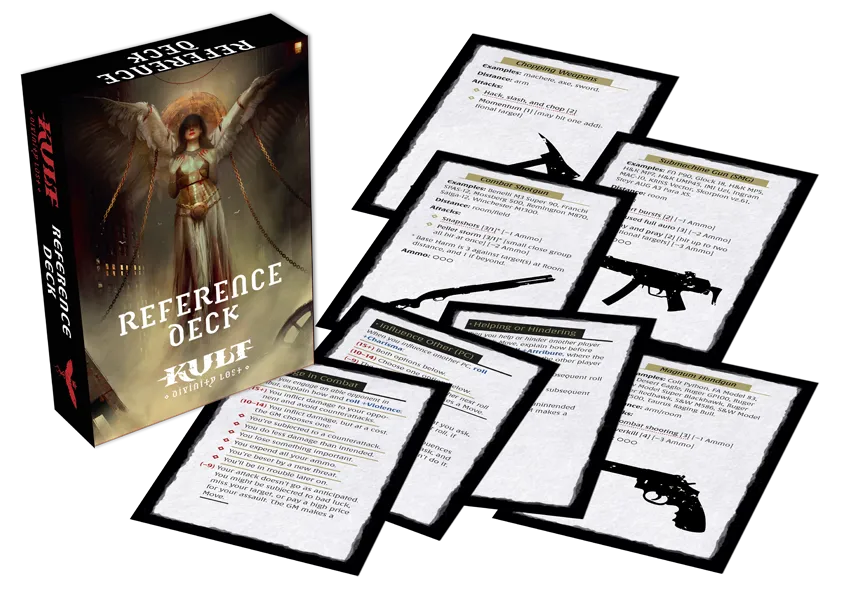 Modiphius KULT Divinity Lost Reference Deck mazzo 55 carte